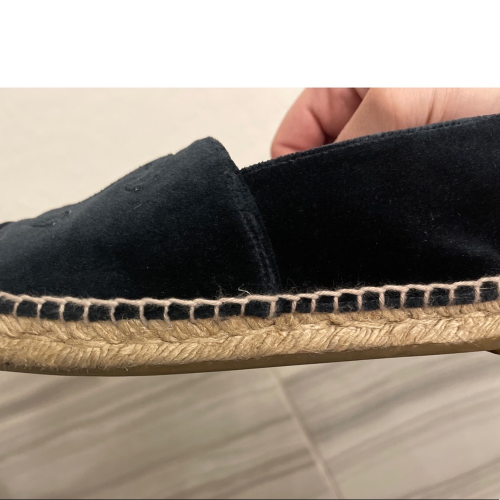 Chanel Dark Navy Velvet Espadrilles - Picture 11 of 13